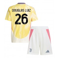 Camisa de time de futebol Juventus Douglas Luiz #26 Replicas 2º Equipamento Infantil 2024-25 Manga Curta (+ Calças curtas)